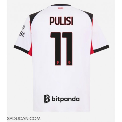 Muški Nogometni Dres AC Milan Christian Pulisic #11 Gostujuci 2025-26 Kratak Rukav
